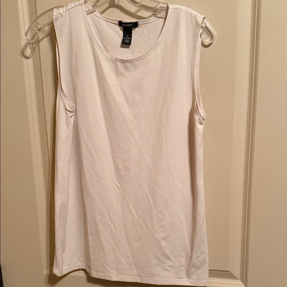 Alfani Classic White Tank Top